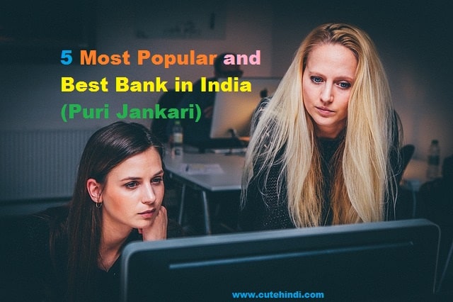 5 Most Popular and Best Bank in India (Puri Jankari)-min