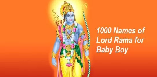 1000 Names of Lord Rama for Baby Boy