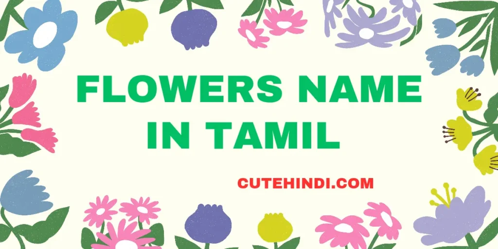 Flowers Name in Tamil