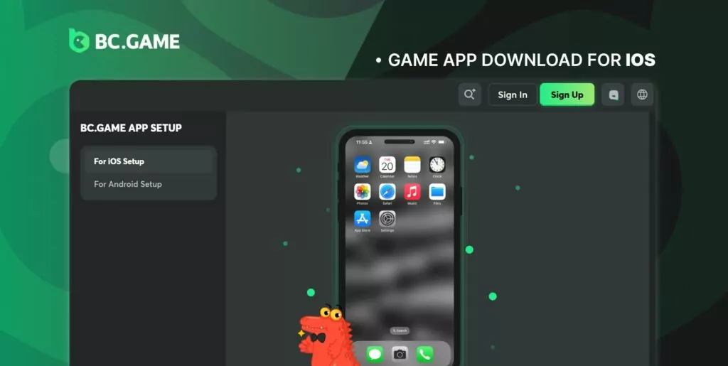 BC game does not yet have an app available for iOS systems